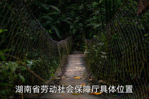 湖南省人社廳，湖南省勞動社會保障廳具體位置