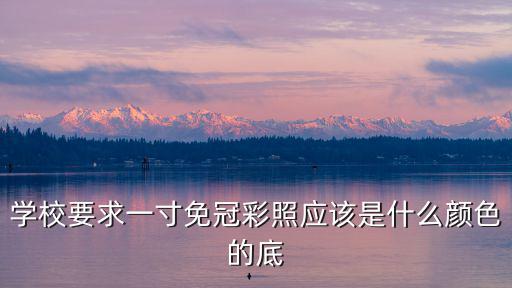 一寸彩照，以白色為底的一寸照是不是彩照