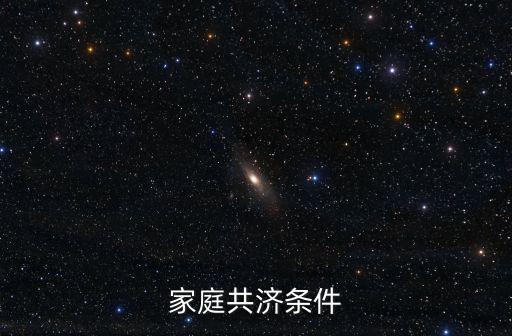 家庭共濟(jì)條件