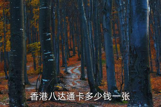 香港八達通卡多少錢一張