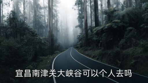 宜昌南津關大峽谷可以個人去嗎