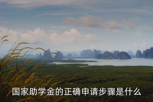 國家助學金的正確申請步驟是什么