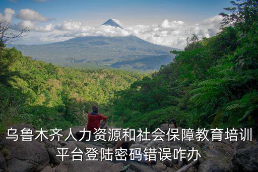 烏魯木齊人力資源和社會保障教育培訓平臺登陸密碼錯誤咋辦
