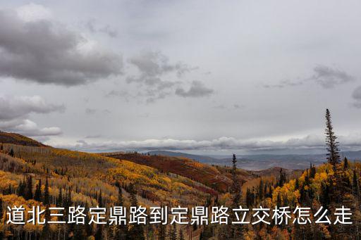 道北三路定鼎路到定鼎路立交橋怎么走