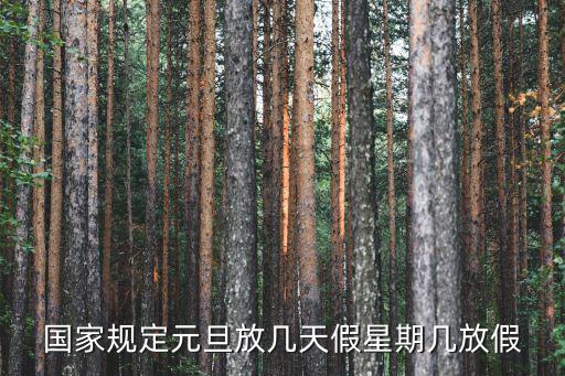 國家規定元旦放幾天假星期幾放假