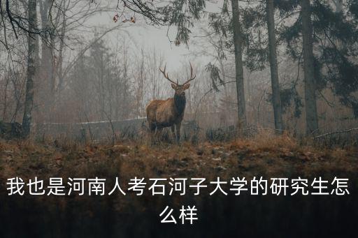 我也是河南人考石河子大學的研究生怎么樣