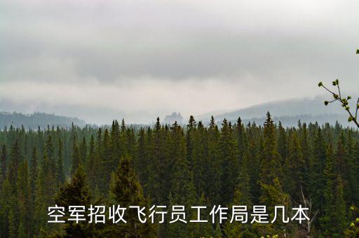 空軍招收飛行員工作局是幾本