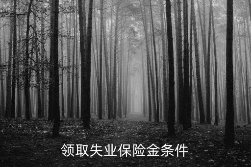 領取失業保險金條件