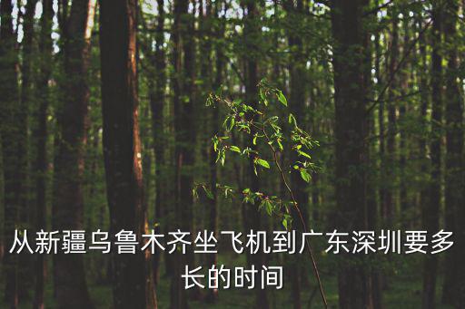 從新疆烏魯木齊坐飛機到廣東深圳要多長的時間