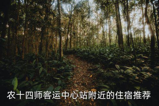 農十四師客運中心站附近的住宿推薦