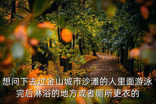想問下去過金山城市沙灘的人里面游泳完后淋浴的地方或者廁所更衣的