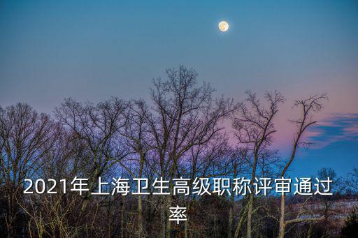 上海高級職稱，2021年上海衛生高級職稱評審通過率