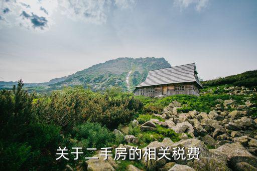 關于二手房的相關稅費