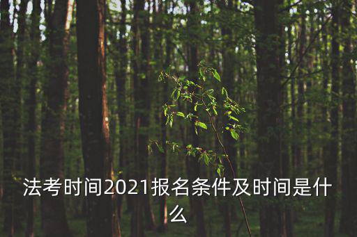 法考時間2021報名條件及時間是什么