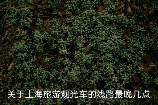 關于上海旅游觀光車的線路最晚幾點