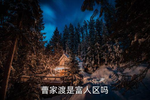 曹家渡街道，曹家渡是富人區嗎