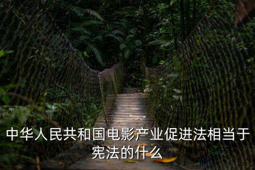 中華人民共和國電影產(chǎn)業(yè)促進法相當于憲法的什么