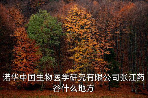 諾華中國生物醫學研究有限公司張江藥谷什么地方