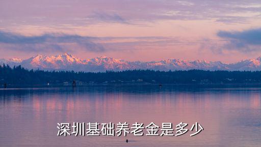 深圳基礎(chǔ)養(yǎng)老金是多少
