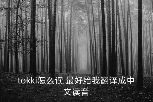 tokki怎么讀 最好給我翻譯成中文讀音
