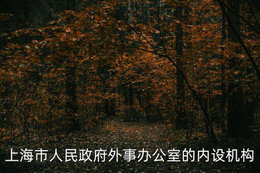 上海市人民政府外事辦公室的內設機構