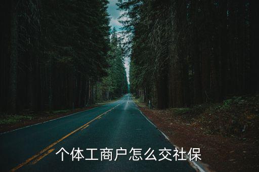 個體工商戶怎么交社保
