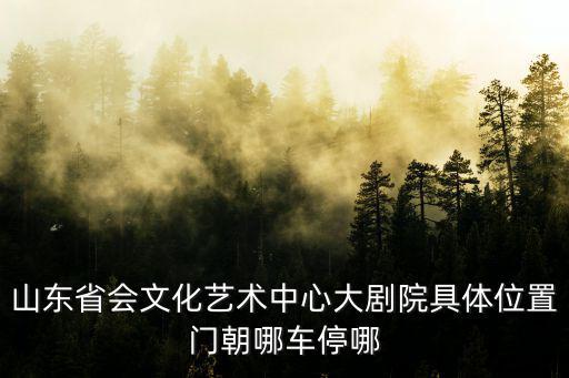 山東省會大劇院，濟南臘山河東路省會大劇院具體位置及乘幾路公交車