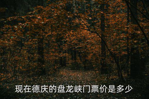 盤龍峽門票，現在德慶的盤龍峽門票價是多少