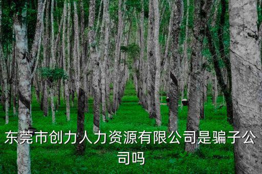 東莞市創力人力資源有限公司是騙子公司嗎