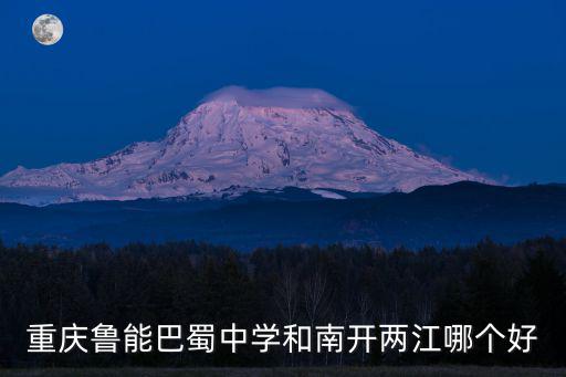 重慶魯能巴蜀中學和南開兩江哪個好