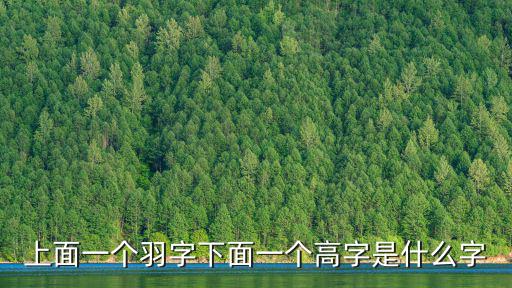 一個(gè)羽一個(gè)高，一個(gè)羽一個(gè)高念什么