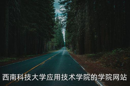 西南科技大學(xué)應(yīng)用技術(shù)學(xué)院的學(xué)院網(wǎng)站