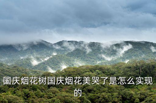 國慶煙花樹國慶煙花美哭了是怎么實現的