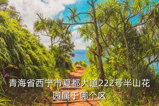 青海省西寧市夏都大道222號半山花園屬于哪個區