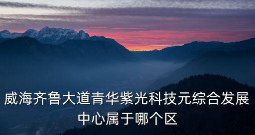 威海齊魯大道青華紫光科技元綜合發展中心屬于哪個區