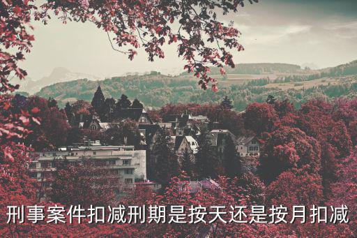 刑事案件扣減刑期是按天還是按月扣減