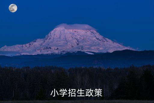 小學招生政策