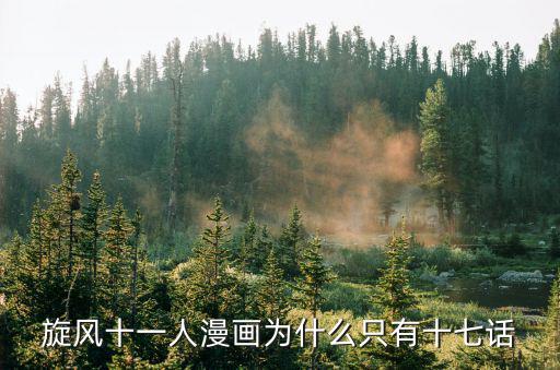 旋風十一人漫畫為什么只有十七話