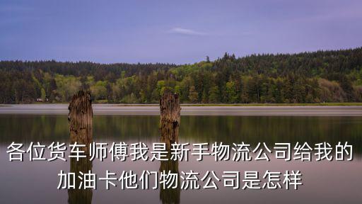 各位貨車師傅我是新手物流公司給我的加油卡他們物流公司是怎樣