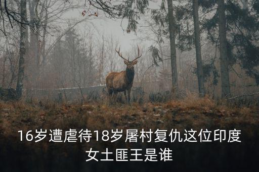 16歲遭虐待18歲屠村復仇這位印度女土匪王是誰