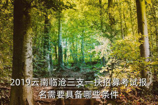 2019云南臨滄三支一扶招募考試報(bào)名需要具備哪些條件