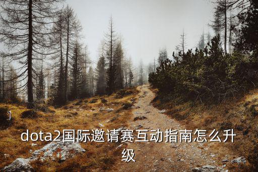 dota2國際邀請(qǐng)賽互動(dòng)指南怎么升級(jí)