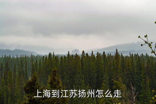 上海到江蘇揚州怎么走