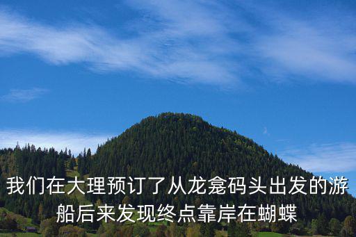 我們在大理預訂了從龍龕碼頭出發的游船后來發現終點靠岸在蝴蝶