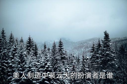 美人制造中裴云天的扮演者是誰