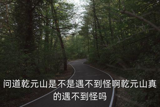 問道乾元山是不是遇不到怪啊乾元山真的遇不到怪嗎