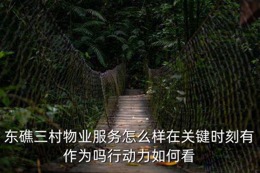 東礁三村物業(yè)服務(wù)怎么樣在關(guān)鍵時(shí)刻有作為嗎行動(dòng)力如何看