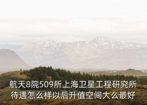 航天8院509所上海衛(wèi)星工程研究所待遇怎么樣以后升值空間大么最好