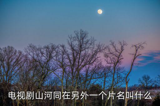 電視劇山河同在另外一個片名叫什么