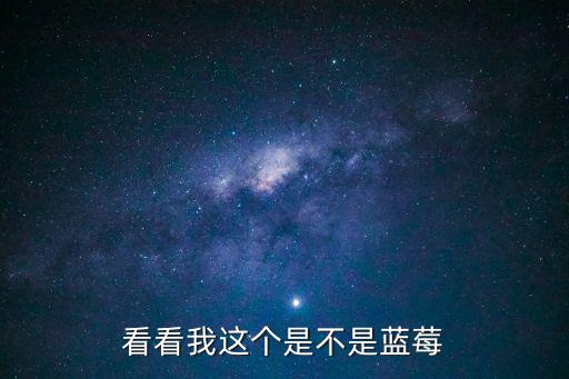 看看我這個是不是藍莓
